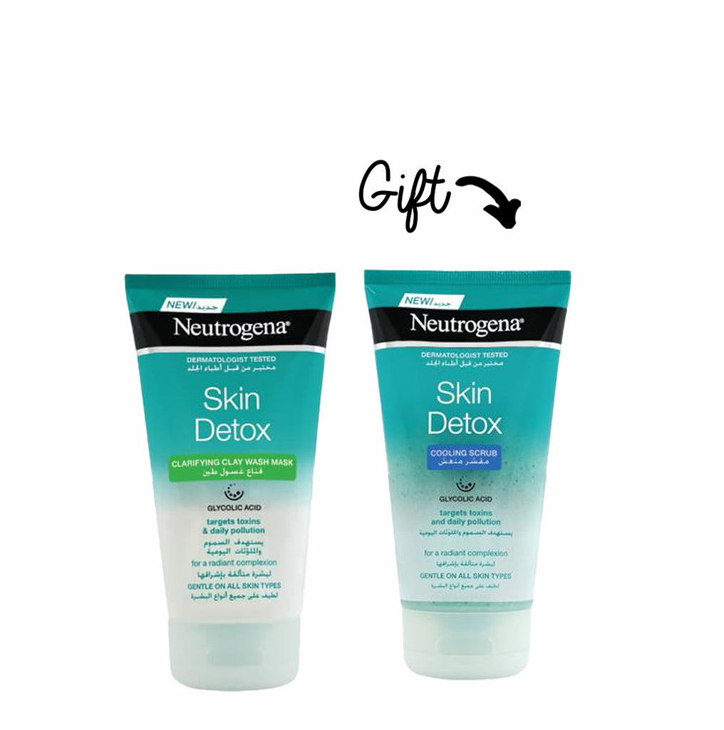 Buy 1 Skin Detox Clay Mask 150ml And Get 1 Skin Detox Cooling Scrub 150ML FREE