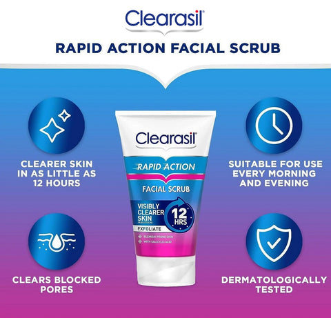 Clearasil Rapid Action Scrub 125mL