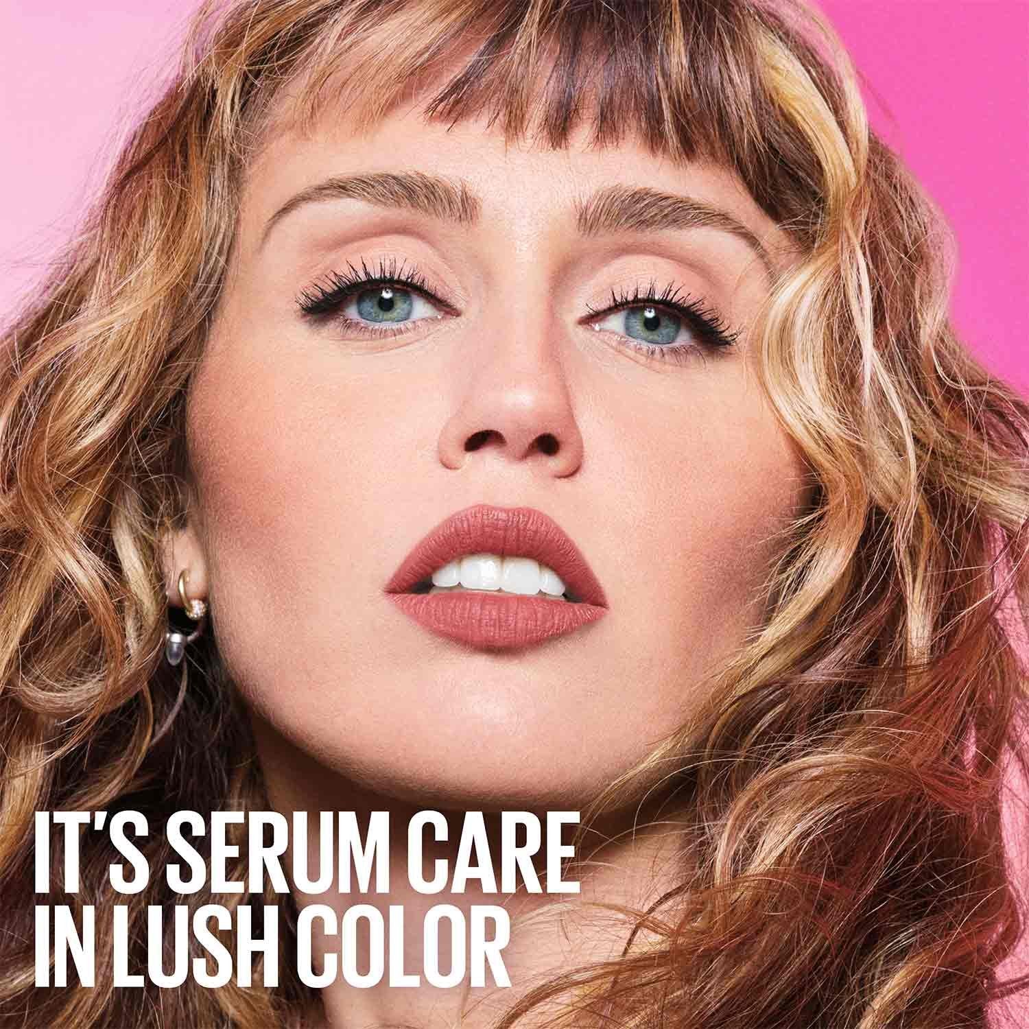 Maybelline Serum Lipstick, Hydrating Lip Makeup with 8HRs of Lip Plumping Moisture with Hyaluronic Acid + Oil Blend