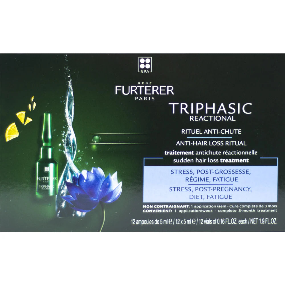 Triphasic Reactional Sudden Hair Loss Treatment 12 amp x 5ML