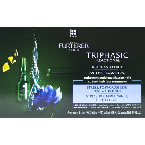 Triphasic Reactional Sudden Hair Loss Treatment 12 amp x 5ML
