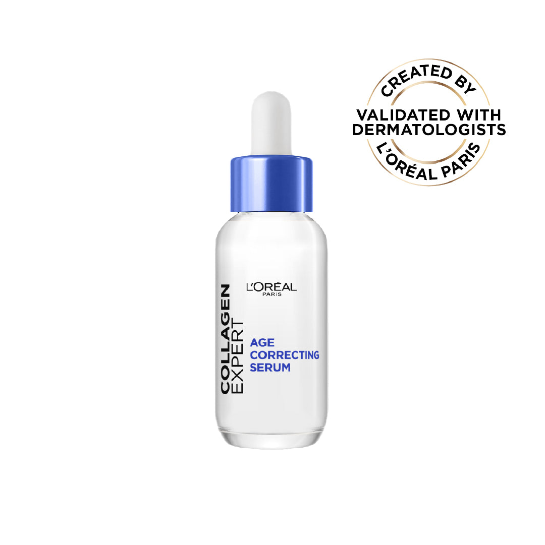 L’Oréal Paris, Collagen Expert Age-Correcting Serum with Glycerin & Collagen Peptide Fractions, for Firmness Boosting and Improved Elasticity, 30ml