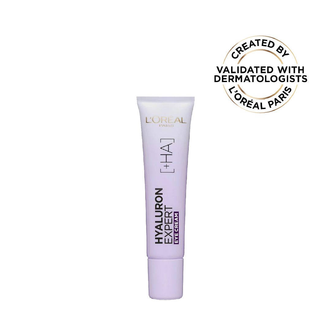 L’Oréal Paris, Hyaluron Expert, Replumping and Moisturizing Eye Cream, against Fine Lines, for Eye-Contour Replumping, with Hyaluronic Acid, 50 ml