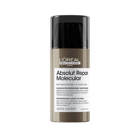 L’Oréal Professionnel | Absolut Repair Molecular | Deep molecular repairing leave-in mask for damaged hair | SERIE EXPERT | 100ml
