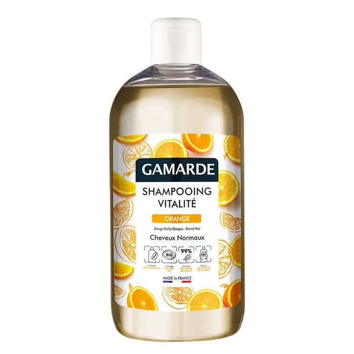 Gamarde Vitality Shampoo (Orange) Normal Hair 500ml