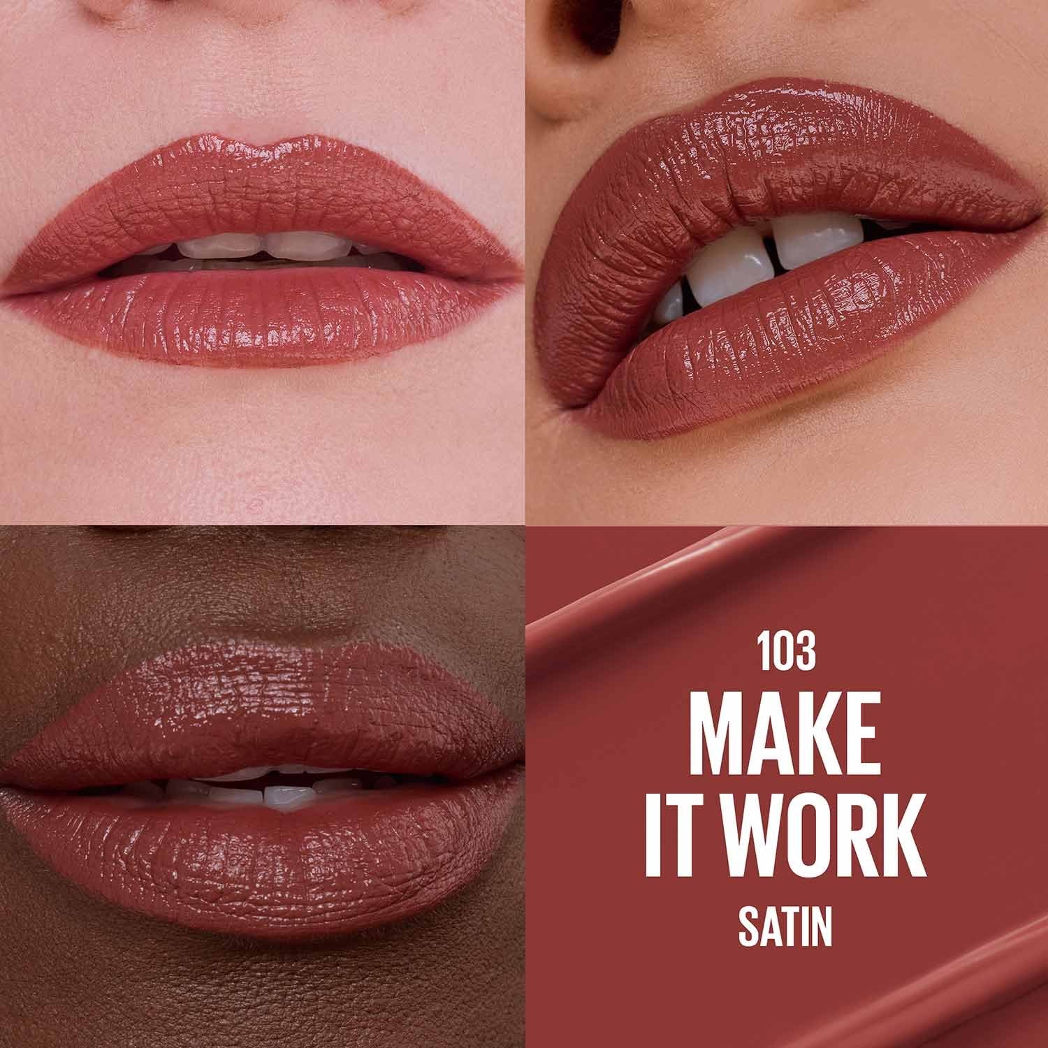 Maybelline Serum Lipstick, Hydrating Lip Makeup with 8HRs of Lip Plumping Moisture with Hyaluronic Acid + Oil Blend