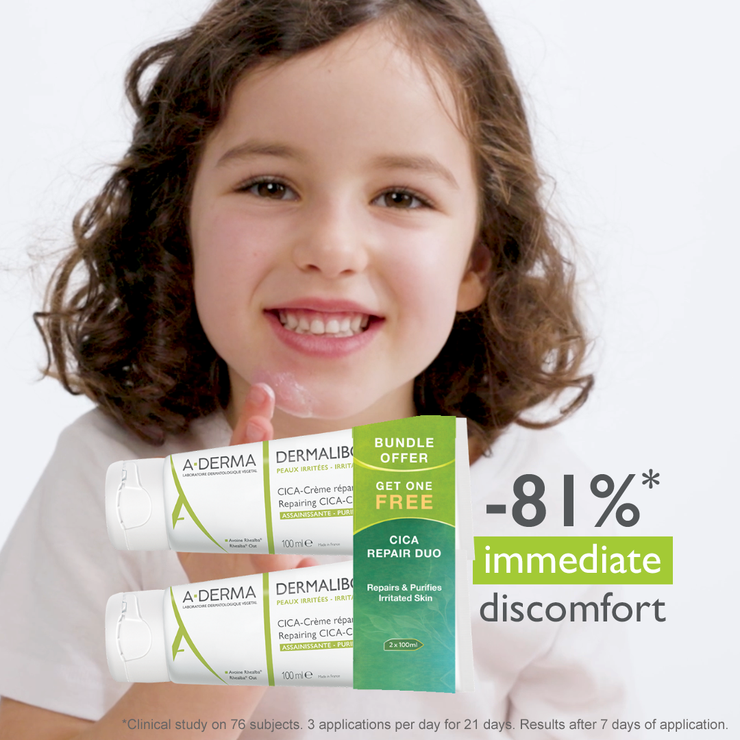 Buy One Get One A-Derma Dermalibour Cicapurfyinf repair cream 100ml