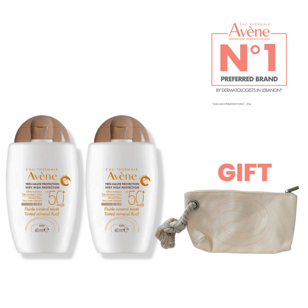 2x Fluid Mineral 50 Tinted 40ML+ Pouch