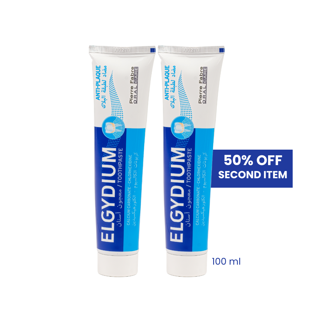 ELGYDIUM ANTIPLAQUE TOOTHPASTE  100ml + 50% ON 2ND ITEM