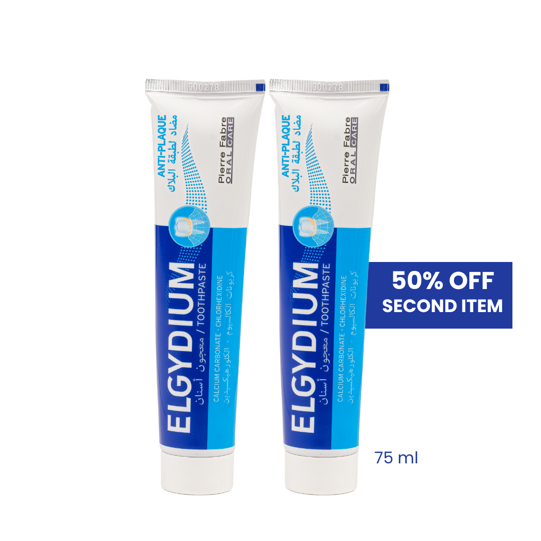 ELGYDIUM ANTIPLAQUE TOOTHPASTE 75ml + 35% ON 2ND ITEM