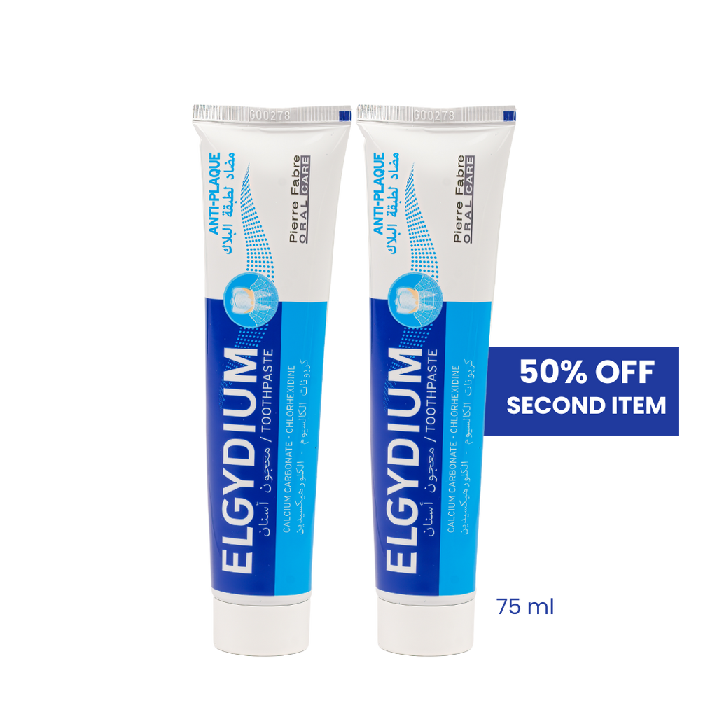 ELGYDIUM ANTIPLAQUE TOOTHPASTE 75ml + 35% ON 2ND ITEM