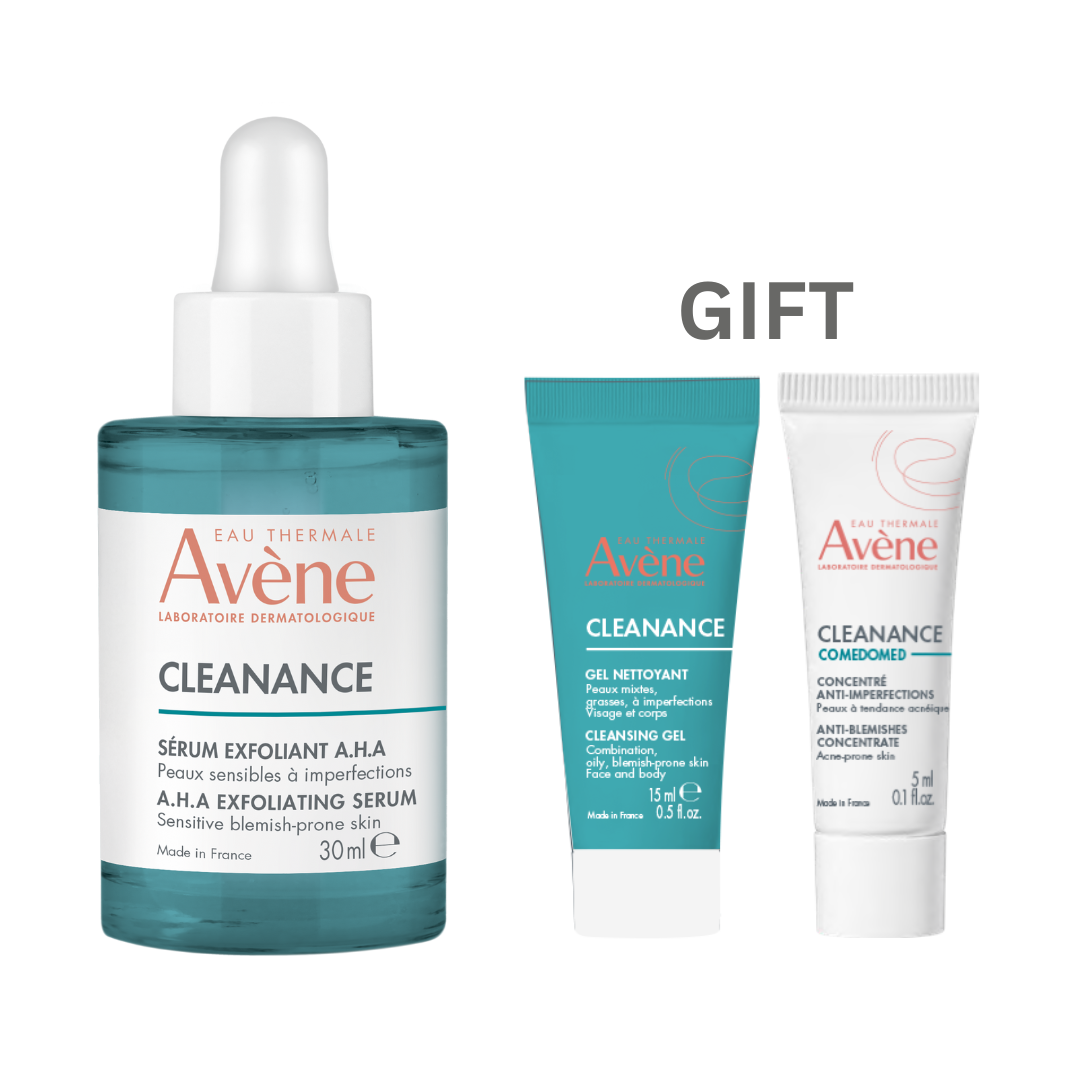 AVENE CLEANANCE SERUM EXFOLIANT A.H.A 30ML Get cleanance gel 15ml + comedomed 5ml