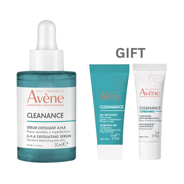 AVENE CLEANANCE SERUM EXFOLIANT A.H.A 30ML Get cleanance gel 15ml + comedomed 5ml