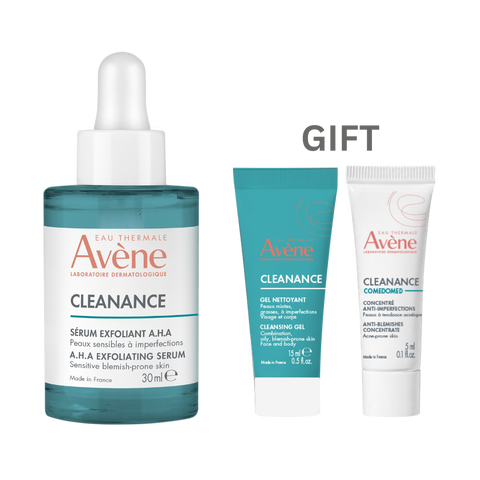 AVENE CLEANANCE SERUM EXFOLIANT A.H.A 30ML Get cleanance gel 15ml + comedomed 5ml