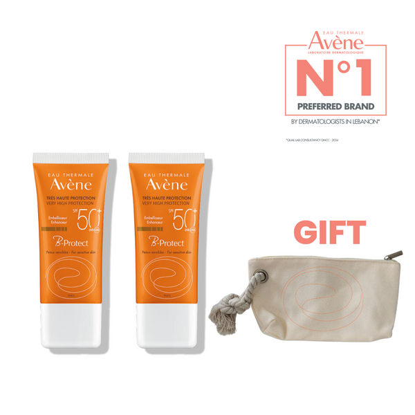 2x AVENE  B-PROTECT SPF 50+ 30 ML+ Pouch