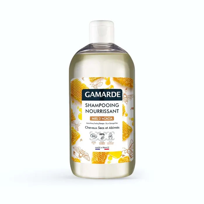Gamarde Nourrishing Shampoo (Miel D'accacia) Dy or Damaged Hair 500ml