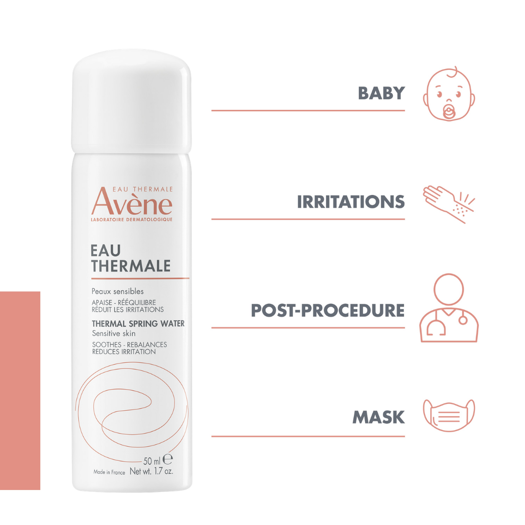 Buy Avène Sunscreen spray SPF50+ 200ml Get Avène Thermal Spring Water Spray 50ml | Light Weight & Invisible High Protection & Hydration