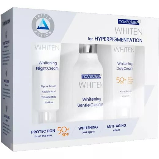 NOVACLEAR WHITEN SET( DAY CREAM, NIGHT CREAM, CLEANSER )