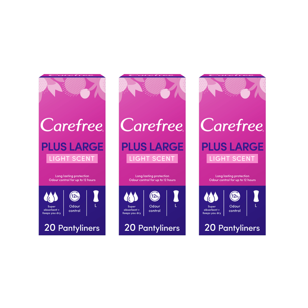 Carefree large unscented 20s 2+1