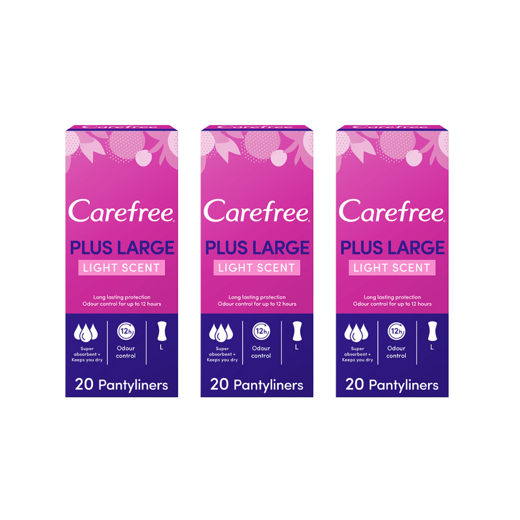 Carefree large unscented 20s 2+1