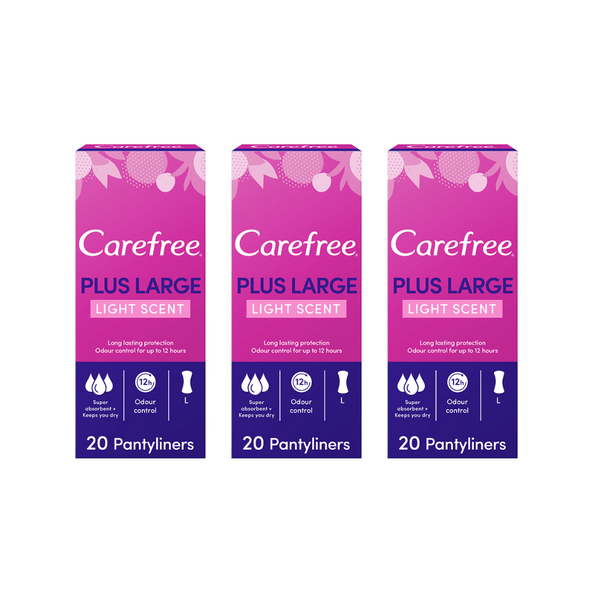 Carefree large unscented 20s 2+1