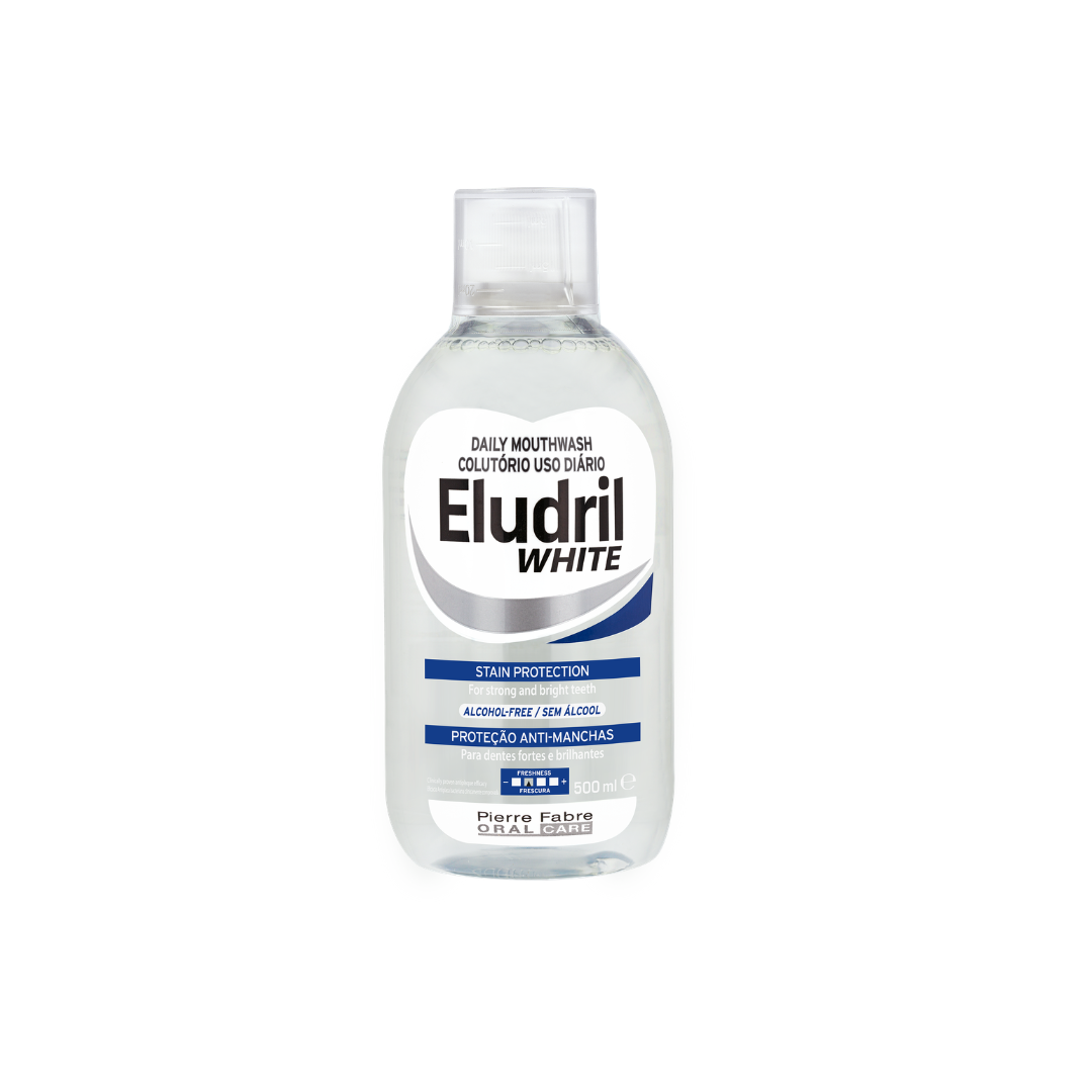 Eludril White Daily Whitening Mouthwash 500ml