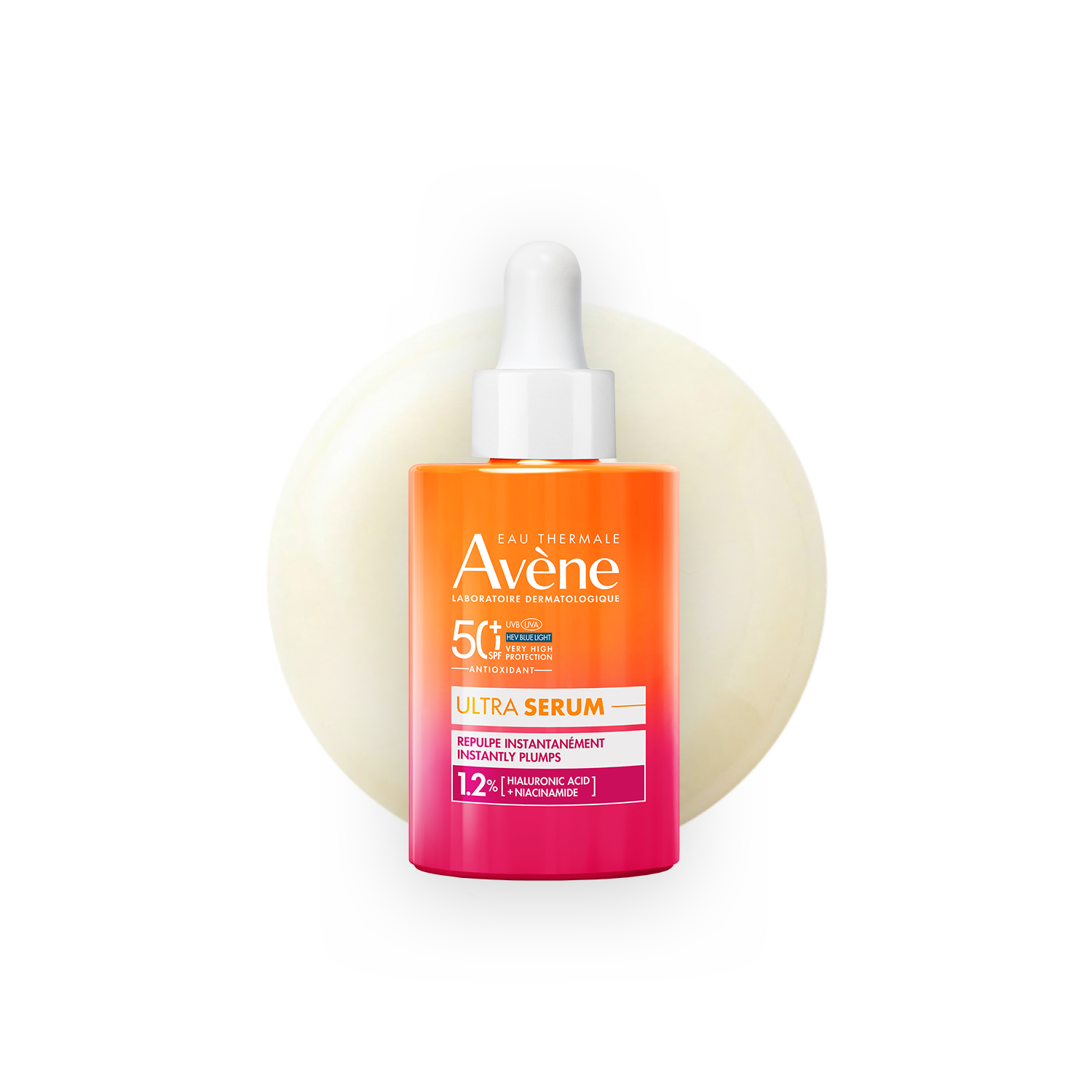 Avène Ultra Serum SPF 50+ Sunscreen 30ML | Ultra Light Hydrating Hyaluronic Acid Serum