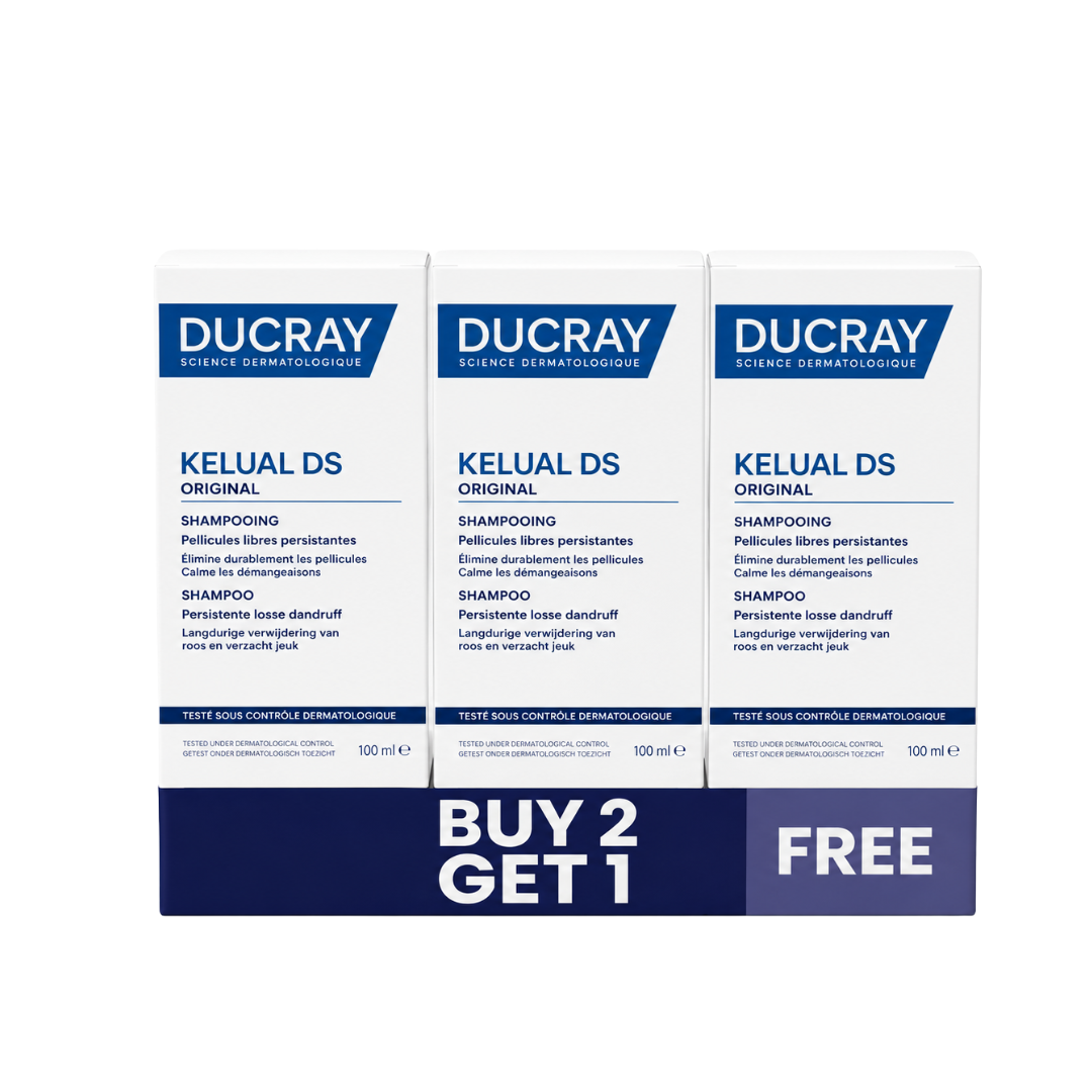 Ducray Buy 2 GET 1 FREE : Kelual DS Shampoo 100ML