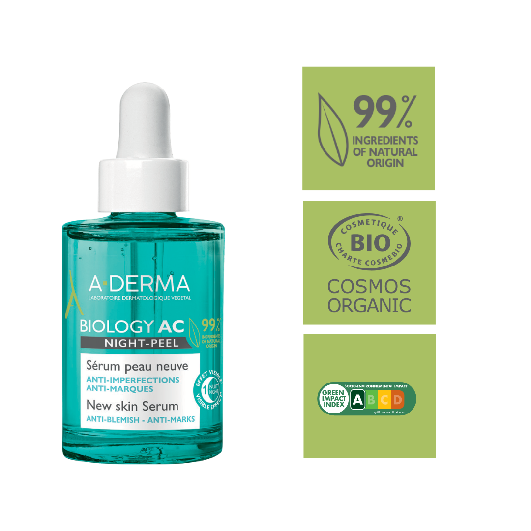 A-derma Biology AC Night Peel Anti-Blemish Serum