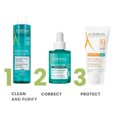 A-derma Biology AC Night Peel Anti-Blemish Serum