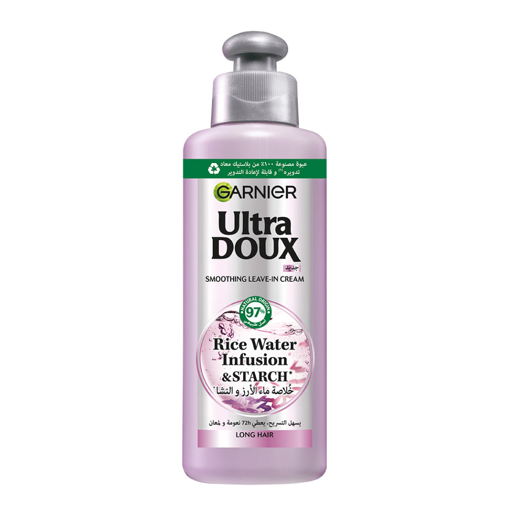 Garnier Rice Leave In Garnier Ultra Doux Rice Water Infusion & Starch, Leave In Cream, for ...