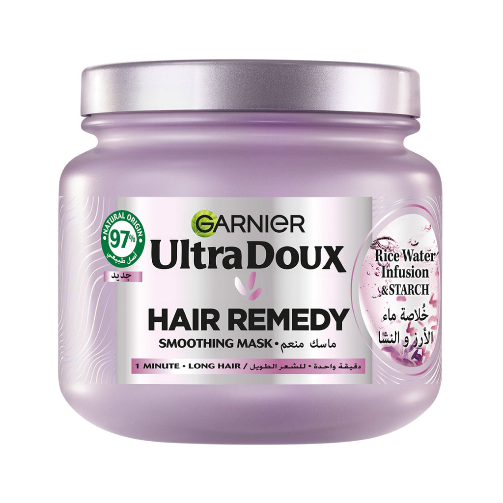 Garnier Rice Leave In Garnier Ultra Doux Rice Water Infusion & Starch Hair Remedy Mask ...
