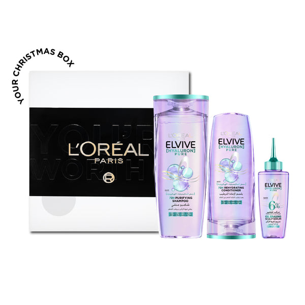 15% Elvive Hyaluron Pure Routine + Free Gifting Box