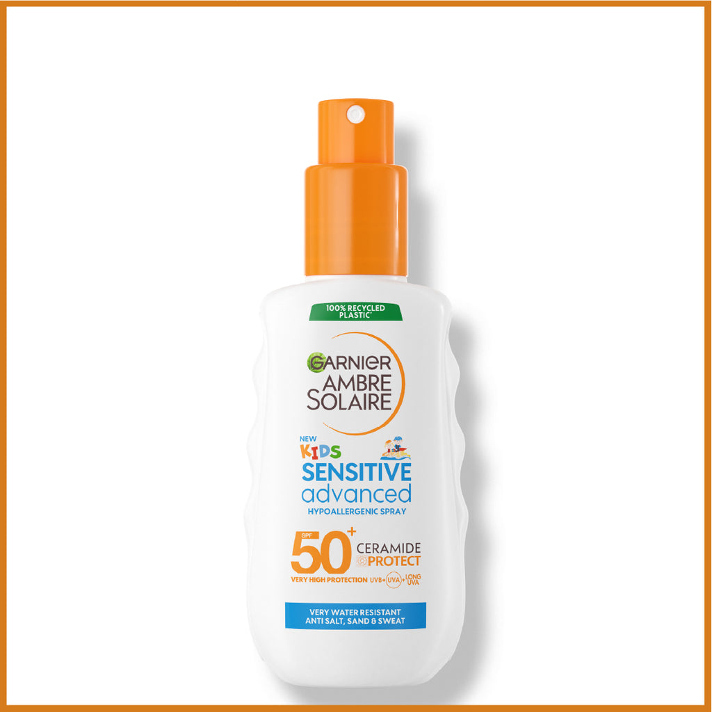 Garnier Ambre Solaire Sensitive Advanced SPF 50+ Ceramide Protect Sunscreen Spray For Kids (150mL)