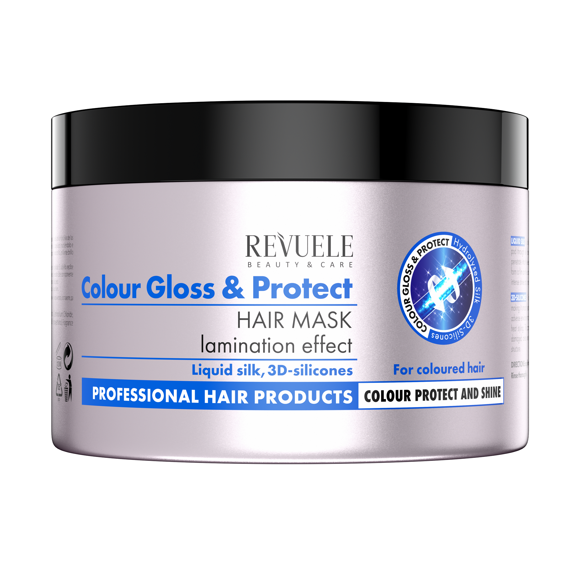 REVUELE HAIR MASK COLOR GLOSS & PROTECT FOR COLOURED HAIR 500ml