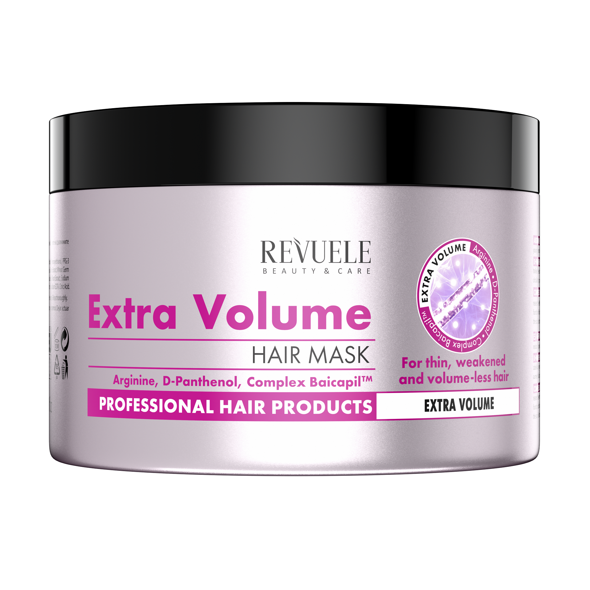 REVUELE HAIR MASK EXTRA VOLUME FOR THIN, WEAKENED AND VOLUME-LESS HAIR 500 ml
