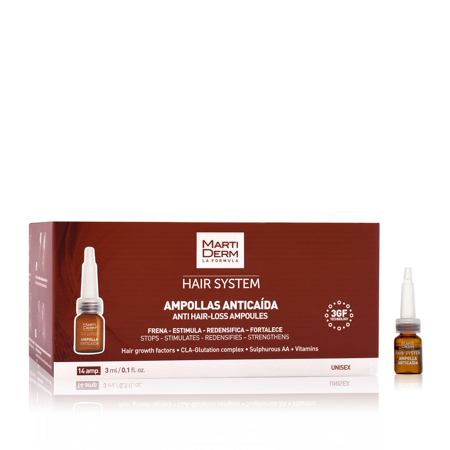 Hair System Anti Hair-Loss Ampoules, 14 Ampoules