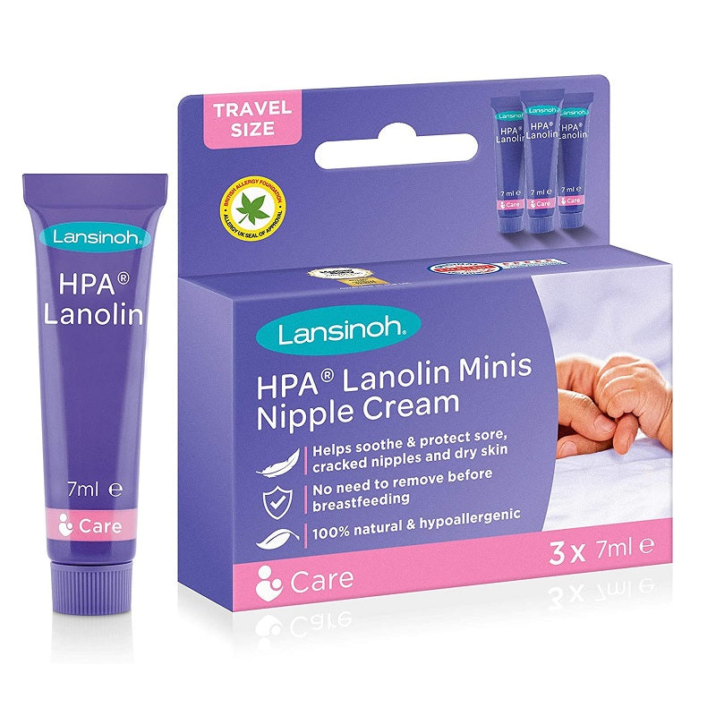 LANSINOH HPA LANOLIN NIPPLE CR MINI 3 X 7ML
