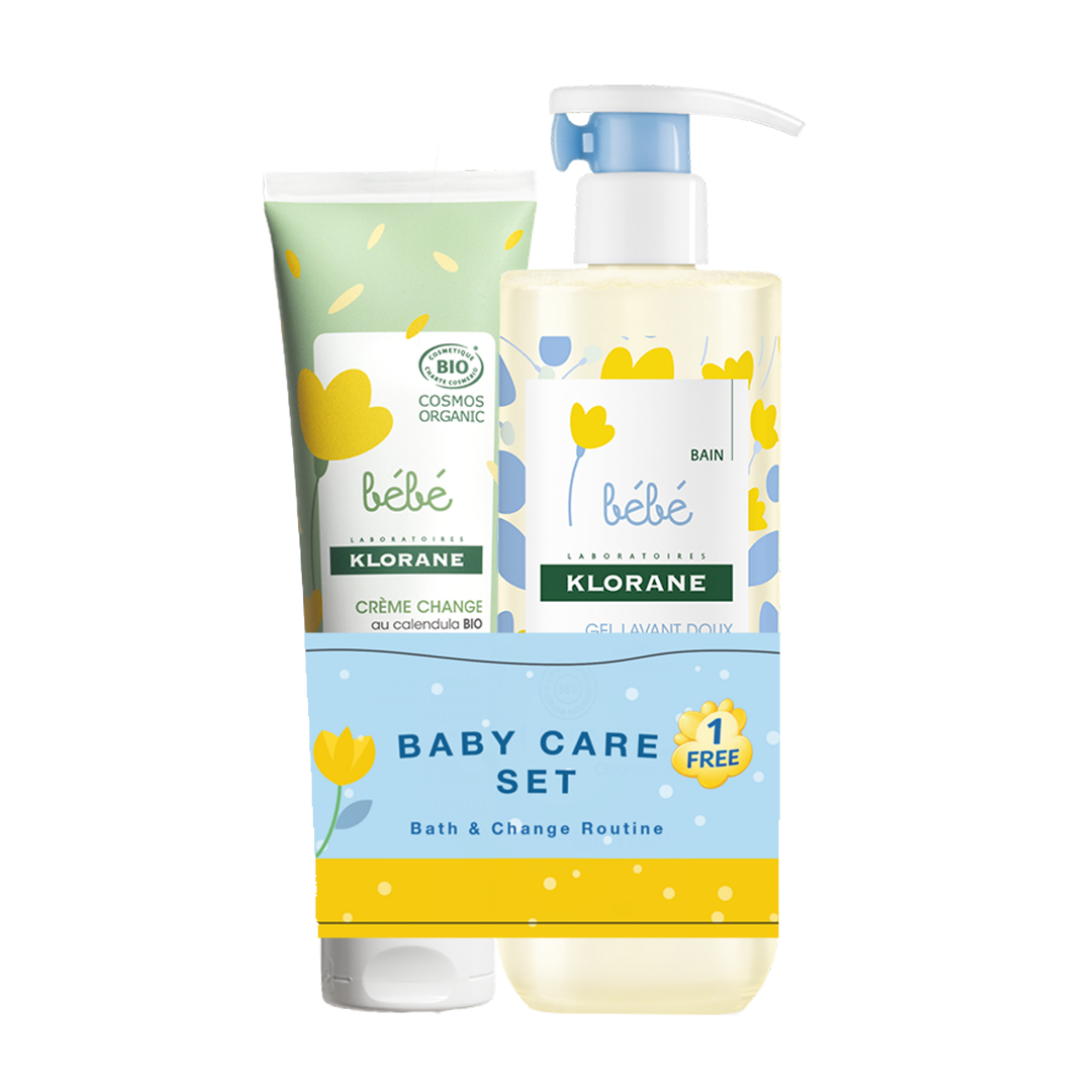 Buy Klorane Baby Certified Organic Change Cream and get a free 500ml Gentle Foaming gel