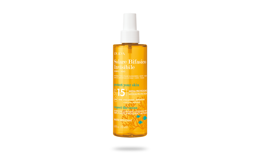 Invisible Two-Phase Sunscreen Spf15 200 Ml