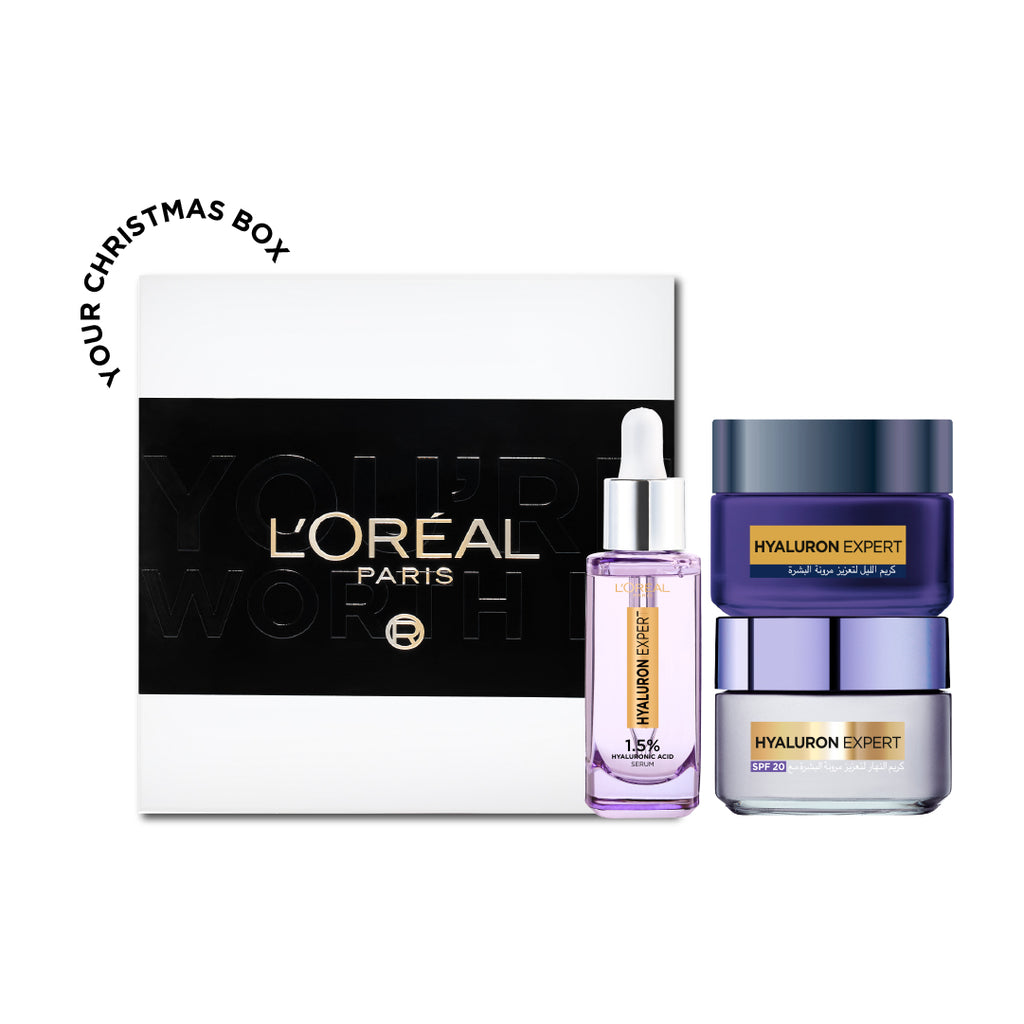 20 % OFF Hyaluron expert Day cream + Night cream + Serum + Free Gifting Box