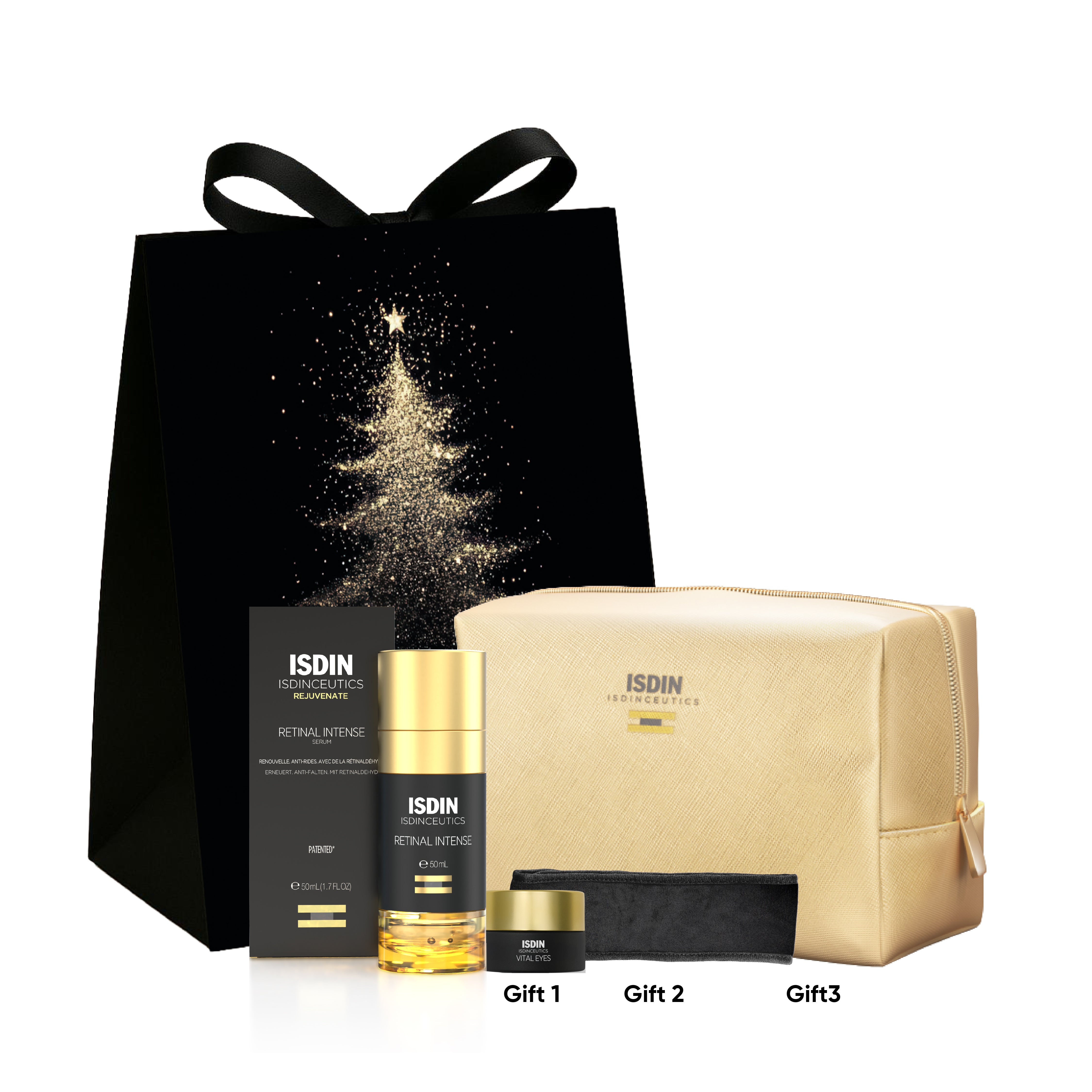 Christmas Sets: Retinal + Vital Eyes Mini + Gold Pouch + Black Head Band