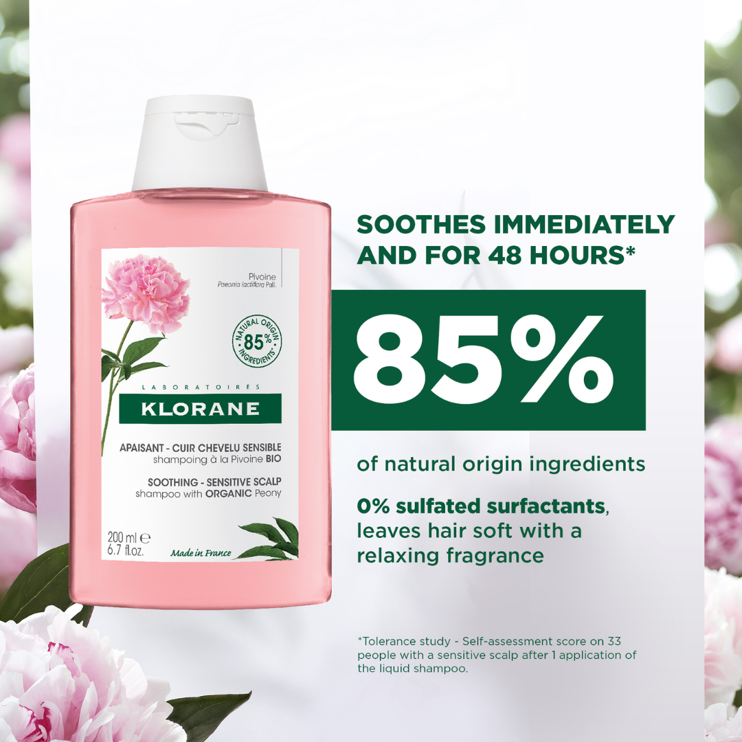 Klorane Soothing Peony Shampoo 200ml