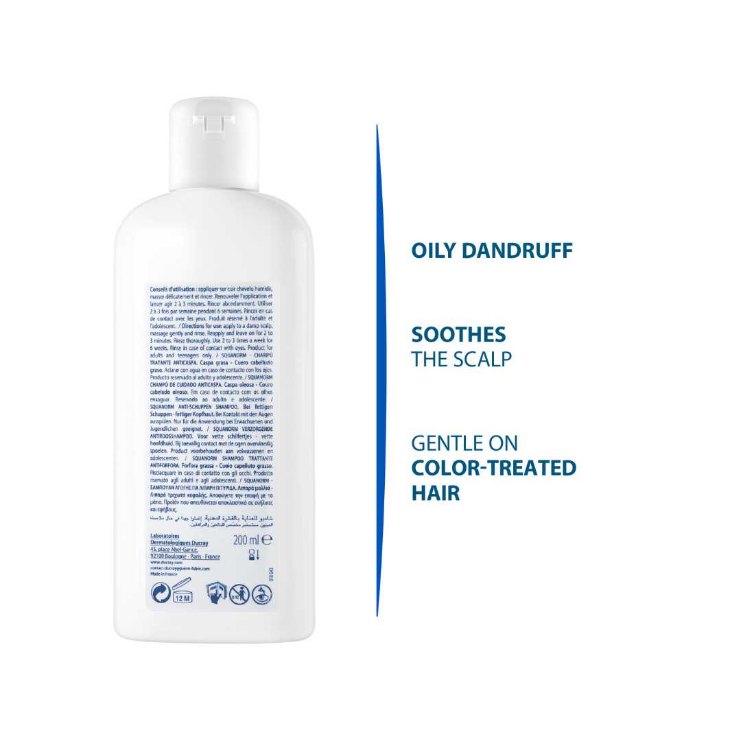 Ducray Kelual squanorm anti-dandruff treatment shampoo - Oily dandruff
