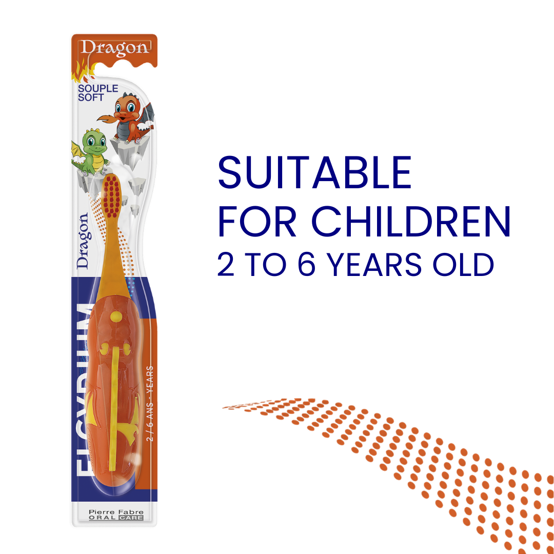 Elgydium Kids Dragon 2/6 Years Children's Toothbrush