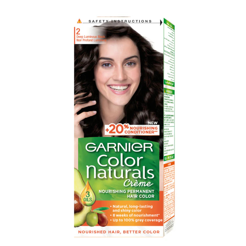 Garnier Color Naturals Nourishing Permanent Hair Color, Natural Long-Lasting Shiny Color