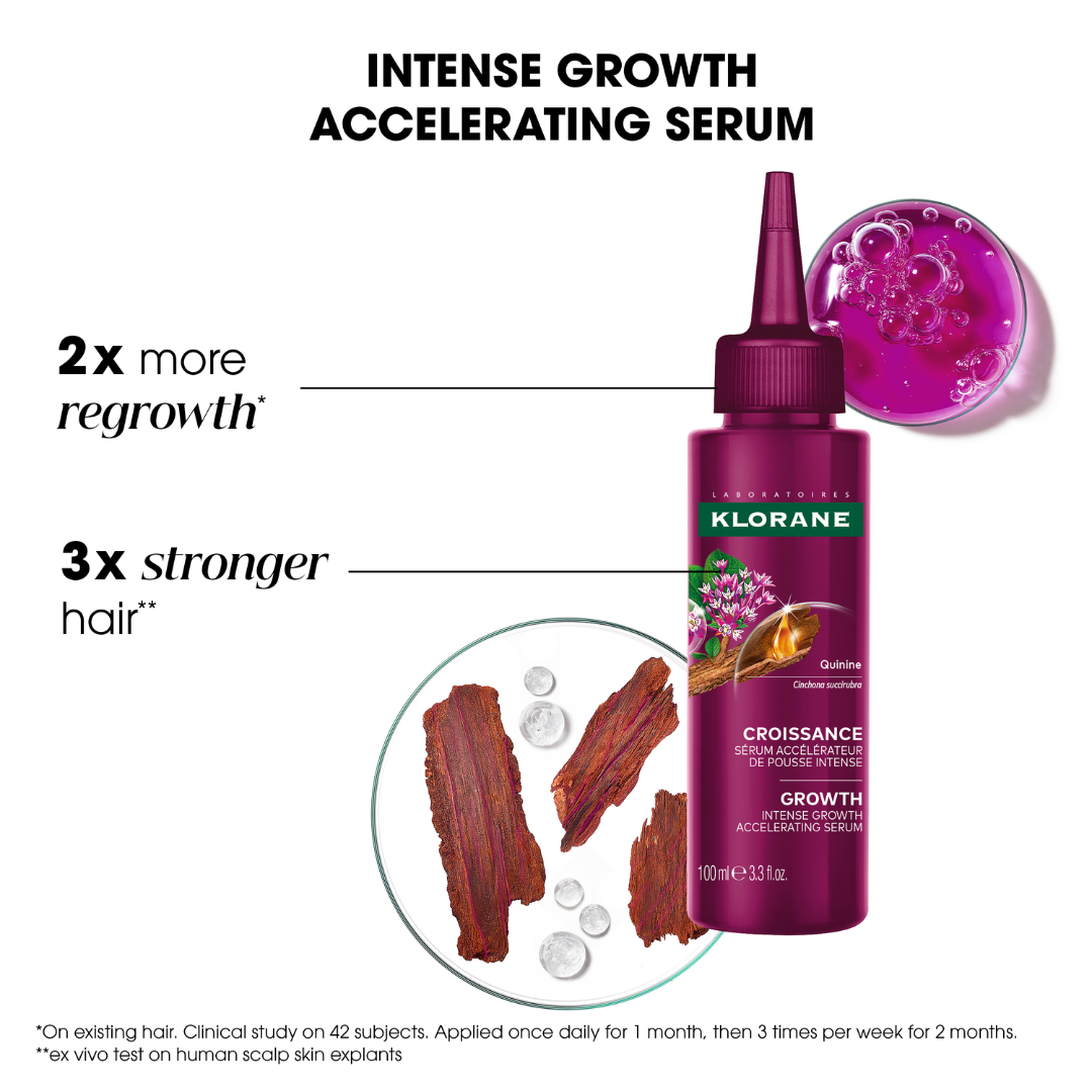 Klorane Quinine Intense Growth Accelerator Serum with Adenosine 100ml