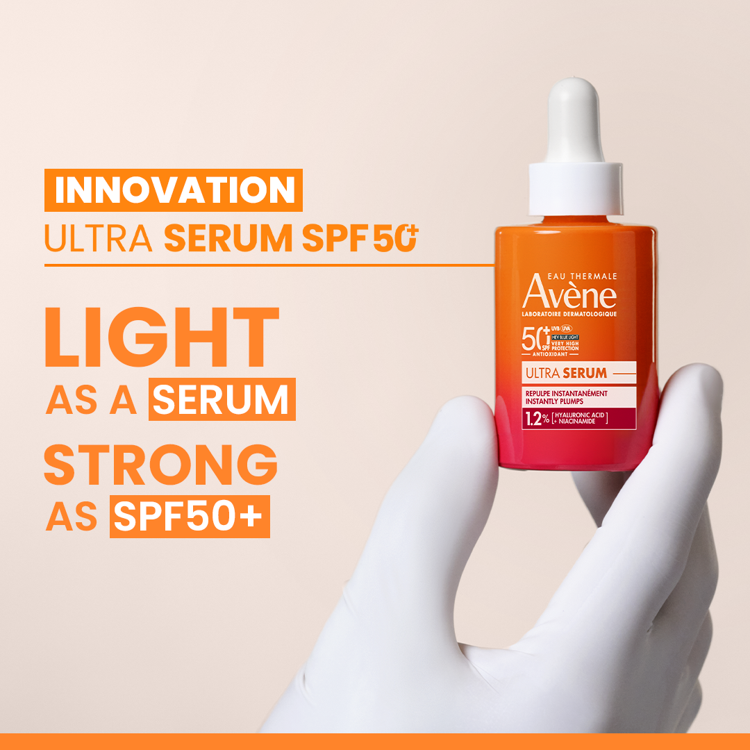 Avène Ultra Serum SPF 50+ Sunscreen 30ML | Ultra Light Hydrating Hyaluronic Acid Serum