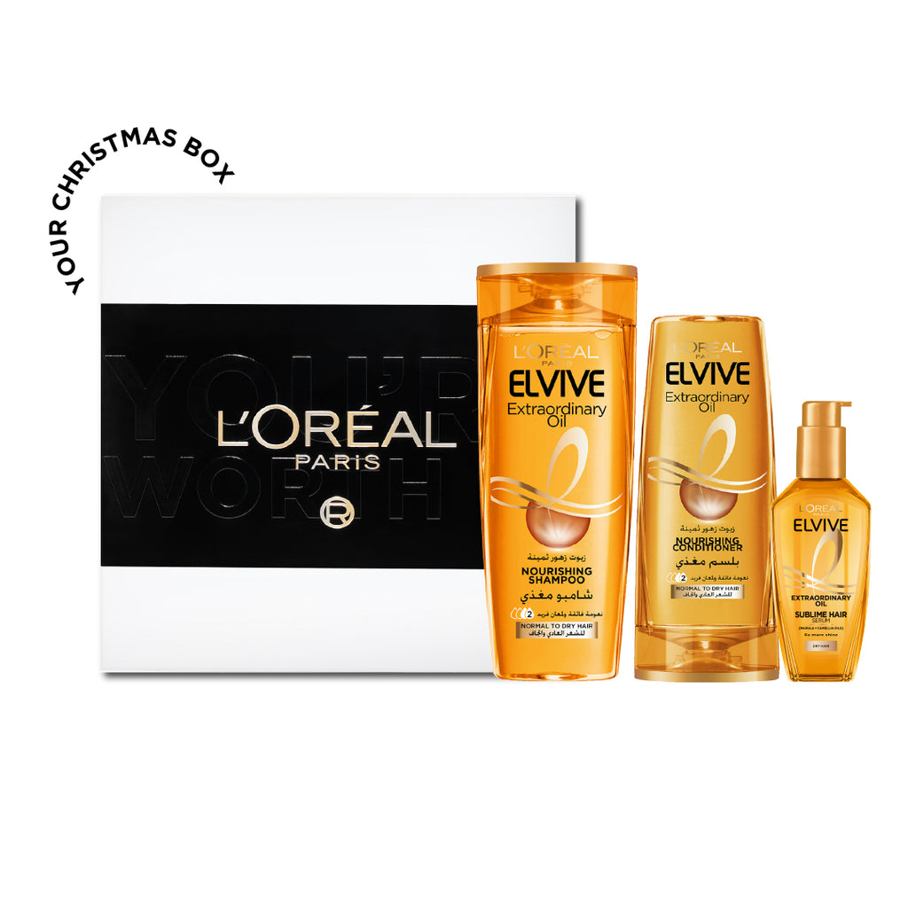 20% Elvive Extraordinary Oil  Routine + Free Gifting Box