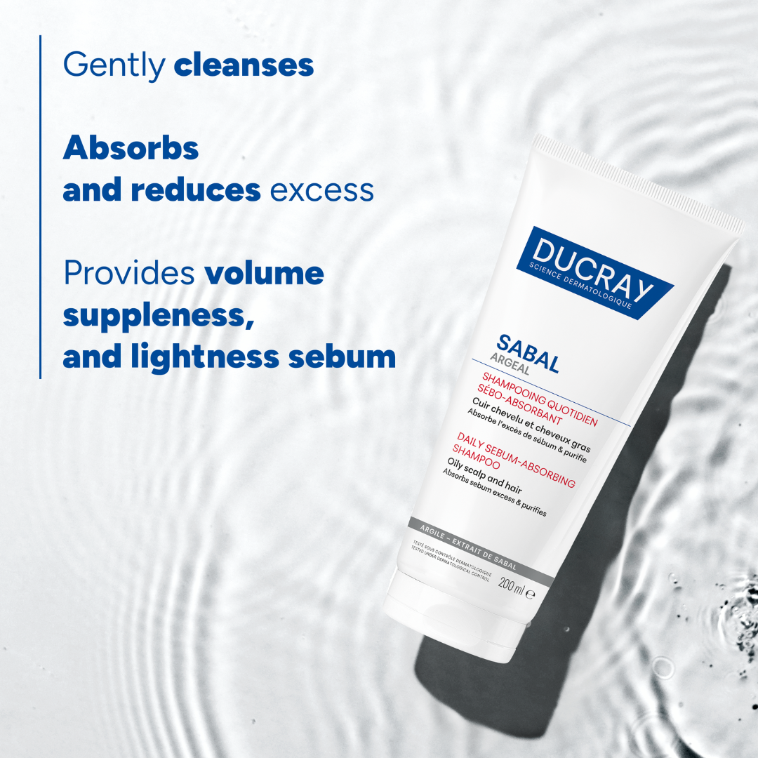 Ducray Sabal Argeal daily sebum-absorbing shampoo for oily hair 200ml